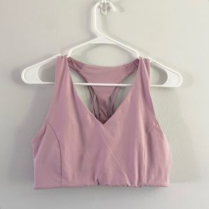 Fabletics Light Purple Lilac Sports Bra or Bralette with Strappy Back 13.5 Width